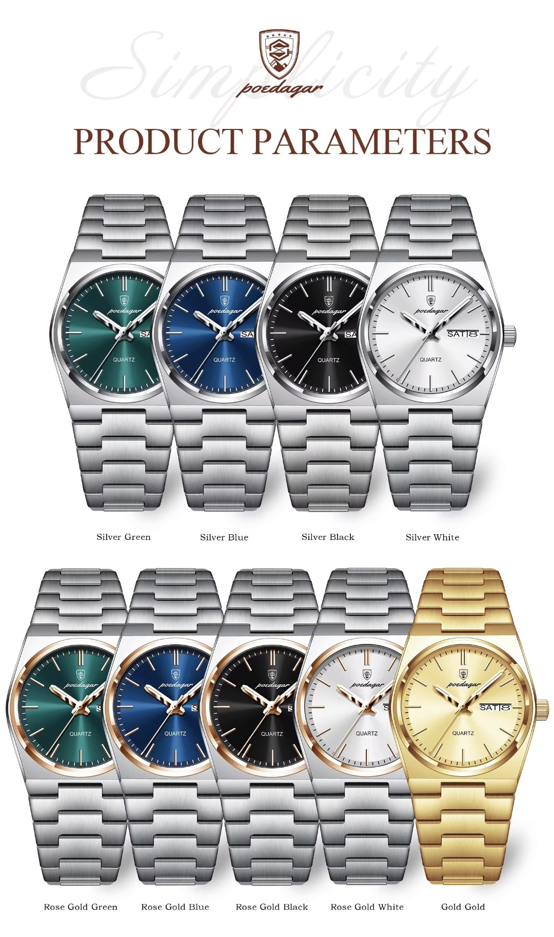 Gabriela | Reloj Plata Elegante