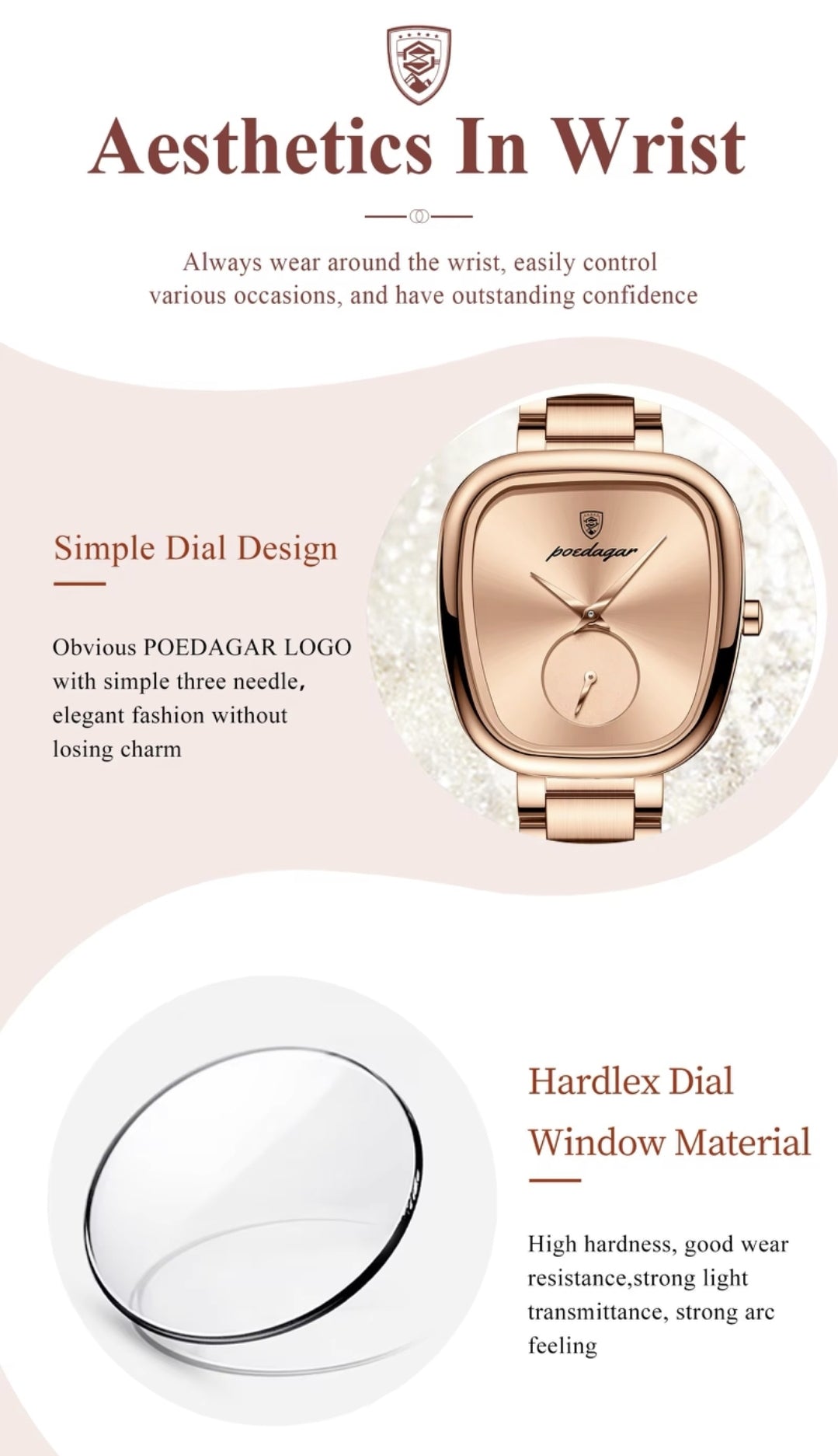 Victoria | Reloj Rosé Exclusivo