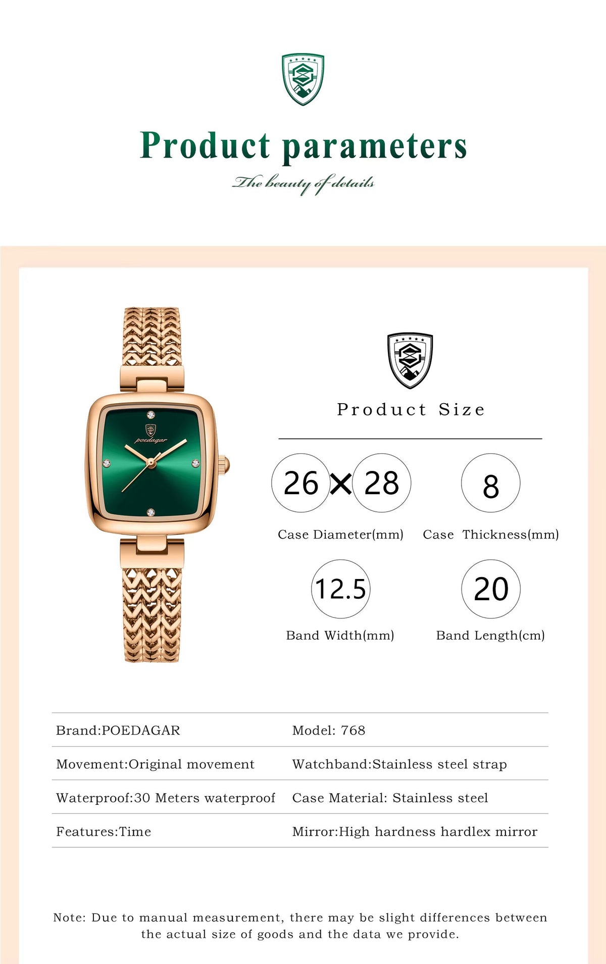 Valentina | Reloj Rosé Sofisticado