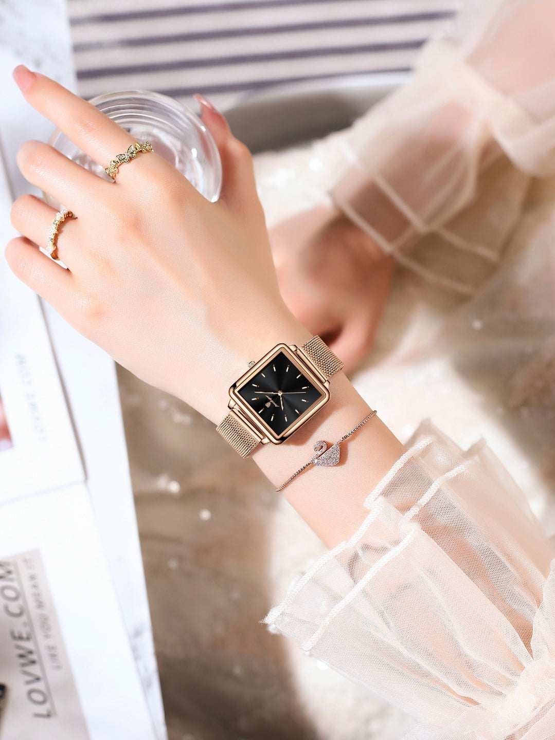 Rosalía | Reloj Oro Rosa Exclusivo