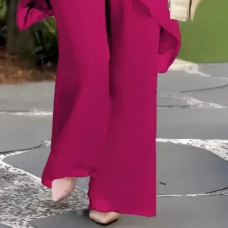 Encarna | Conjunto Top Irregular y Pantalón Ancho