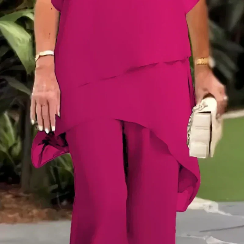 Encarna | Conjunto Top Irregular y Pantalón Ancho
